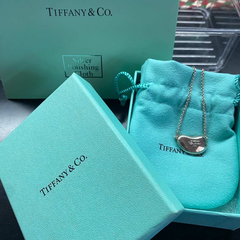 Tiffany & Co. Silver Peretti Bean Necklace